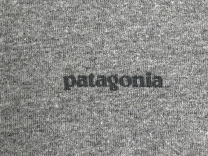 パタゴニア 両面 プリント 長袖 Tシャツ レディース М / 古着 19年製 アウトドア ロンT ロングスリーブ ロゴT P6 バックプリント グレー