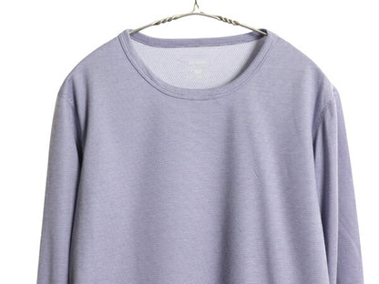 00s USA製 パタゴニア キャプリーン 長袖 Tシャツ レディース L 03年製 オールド アウトドア ボーダー ストレッチ アンダーシャツ インナー