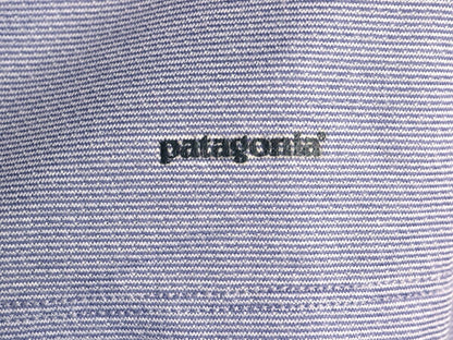 00s USA製 パタゴニア キャプリーン 長袖 Tシャツ レディース L 03年製 オールド アウトドア ボーダー ストレッチ アンダーシャツ インナー