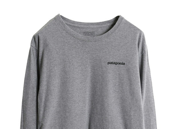 パタゴニア 両面 プリント 長袖 Tシャツ メンズ L / 17年製 アウトドア ロンT ロングスリーブ P6 バックプリント ボックスロゴ カットソー