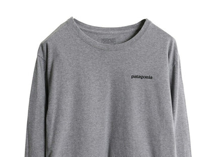 パタゴニア 両面 プリント 長袖 Tシャツ メンズ L / 17年製 アウトドア ロンT ロングスリーブ P6 バックプリント ボックスロゴ カットソー