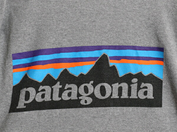 パタゴニア 両面 プリント 長袖 Tシャツ メンズ L / 17年製 アウトドア ロンT ロングスリーブ P6 バックプリント ボックスロゴ カットソー