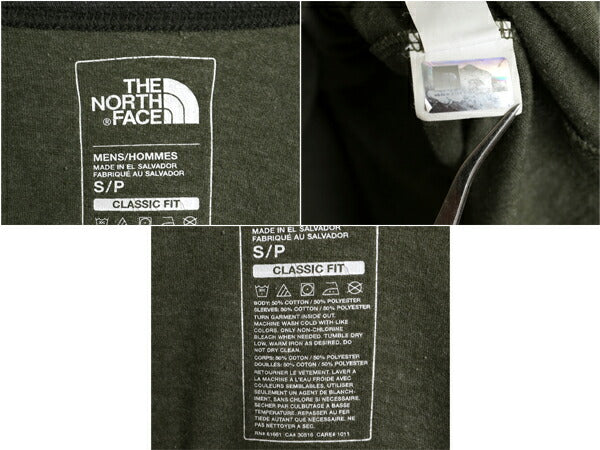 ノースフェイス ロゴ プリント 長袖 ベースボール Tシャツ メンズ S / 古着 アウトドア ラグラン ロンT ロゴT ロングTシャツ 前V ツートン