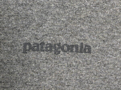 パタゴニア 両面 プリント 長袖 Tシャツ レディース S / 20年製 アウトドア ロンT ロングスリーブ ロゴT P6 バックプリント カットソー 灰