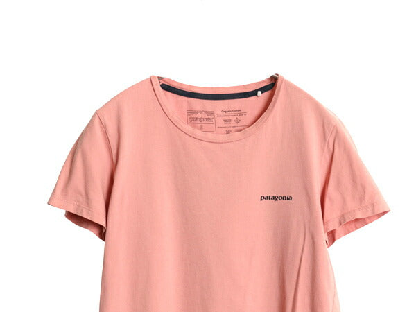 パタゴニア 両面 プリント 半袖 Tシャツ レディース S / 古着 23年製 アウトドア オーガニック コットン P6 バックプリント ボックスロゴ