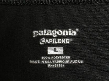 00s USA製 パタゴニア キャプリーン 長袖 Tシャツ メンズ L / 03年製 オールド アウトドア ロンT アンダーシャツ インナー ストレッチ 黒