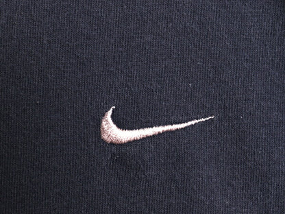 00s ナイキ ワンポイント スモール スウッシュ 刺繍 半袖 Tシャツ メンズ XXL オールド ヘビーウェイト リンガー カットソー 大きいサイズ