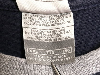 00s ナイキ ワンポイント スモール スウッシュ 刺繍 半袖 Tシャツ メンズ XXL オールド ヘビーウェイト リンガー カットソー 大きいサイズ