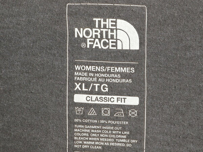 ノースフェイス ロゴ プリント ベースボール Tシャツ レディース XL / アウトドア 7分丈 ラグラン ロンT ロゴT 長袖Tシャツ 前V ツートン