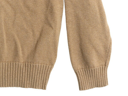 00s ポロ ラルフローレン コットン ニット セーター メンズ XL / オールド ハイネック ハーフジップ ワンポイント リブ編み 大きいサイズ
