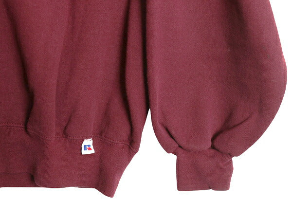 90s USA製 ラッセル 無地 スウェット メンズ レディース XXL / 古着 オールド トレーナー 前V 裏起毛 ワンポイント ブランク 大きいサイズ