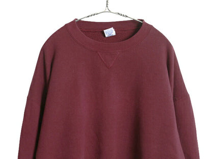 90s USA製 ラッセル 無地 スウェット メンズ レディース XXL / 古着 オールド トレーナー 前V 裏起毛 ワンポイント ブランク 大きいサイズ