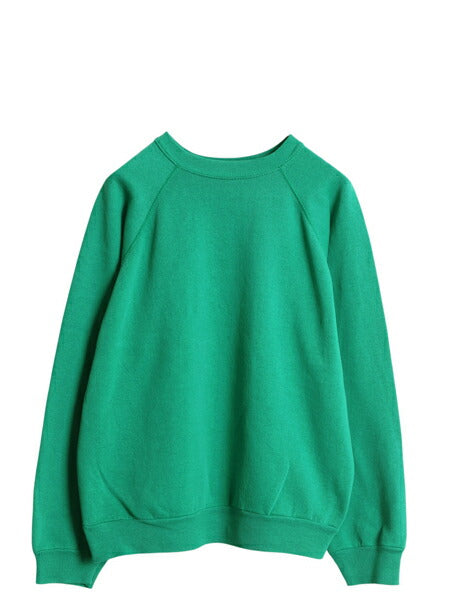 90s USA製 タルテックス 無地 スウェット メンズ レディース L / 古着 オールド トレーナー 裏起毛 ブランク シンプル ラグラン グリーン