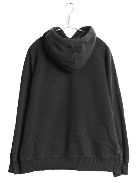 ノースフェイス プリント スウェット フード パーカー レディース L / 古着 トレーナー プルオーバー 裏起毛 アウトドア ブラック シンプル