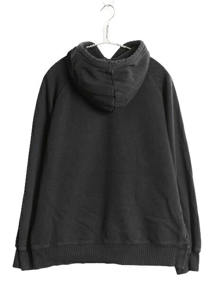 ノースフェイス プリント スウェット フード パーカー レディース L / 古着 トレーナー プルオーバー 裏起毛 アウトドア ブラック シンプル
