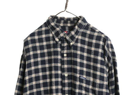 90s チャップス ラルフローレン チェック ボタンダウン フランネル シャツ メンズ XL / オールド ポロ 長袖シャツ ネルシャツ 大きいサイズ