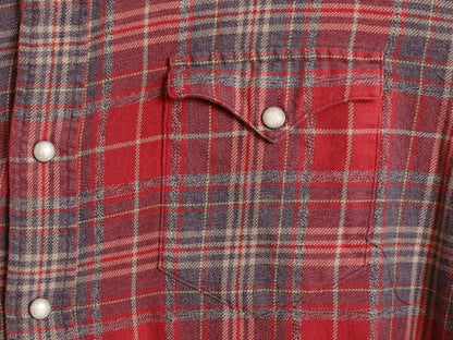 00s ポロ ラルフローレン チェック フランネル ウエスタン シャツ メンズ XL / オールド 長袖シャツ ネルシャツ 大きいサイズ マルチカラー
