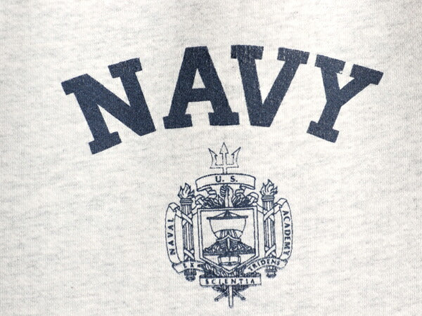 90s USA製 US NAVY プリント スウェット パンツ メンズ L / オールド ミリタリー 裏起毛 トレーナー ワンポイント 軍物 USN イージーパンツ