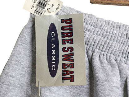 デッドストック 90s USA製 PURE SWEAT 無地 スウェット パンツ メンズ XL オールド 裏起毛 トレーナー ポケット付き イージーパンツ グレー