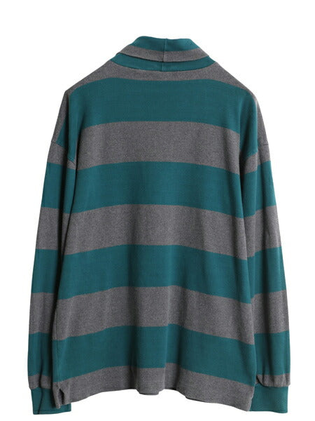 90s オールド ギャップ タートルネック ボーダー 長袖 Tシャツ メンズ L / ロンT スムース ストレッチ コットン シングルステッチ ツートン