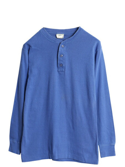 80s エルエルビーン ヘンリーネック 長袖 Tシャツ メンズ S レディース M 程 古着 ヴィンテージ ロンT アンダーシャツ カットソー トップス