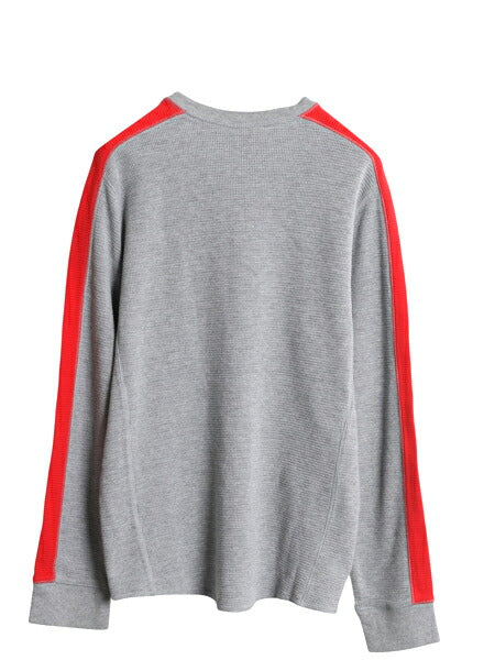 00s ナイキ プリント 長袖 サーマル Tシャツ メンズ М / オールド ロンT ワッフル カットソー ストレッチ センター スウッシュ ツートン