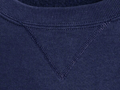 90s ラッセル 無地 スウェット メンズ レディース XXL / 90年代 オールド RUSSELL トレーナー 前V 裏起毛 スエット クルーネック ネイビー