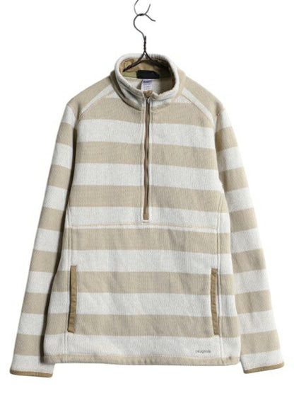 パタゴニア ボーダー ベターセーター マースピアル フリース ジャケット レディース L 12年製 Patagonia プルオーバー ハーフジップ 裏起毛