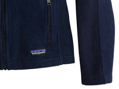 パタゴニア シンプル シンチラ ジャケット レディース XS 古着 14年製 Patagonia アウトドア フリース ジャンパー ブルゾン フルジップ 紺