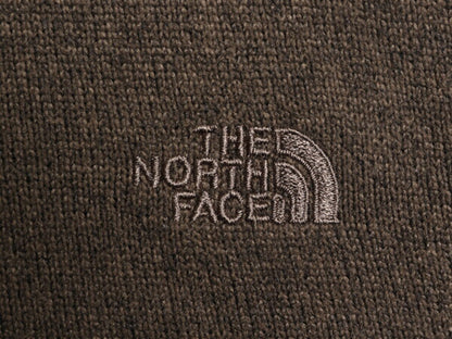 ノースフェイス ハーフジップ セーター フリース ジャケット メンズ L 古着 The North face アウトドア ニット プルオーバー ジャンパー 茶