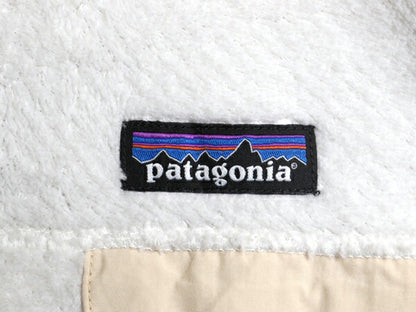 パタゴニア フルジップ リツール ジャケット レディース M / 古着 19年製 Patagonia アウトドア パイル フリース ブルゾン ハイネック 白