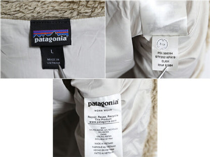 パタゴニア ロスガトス フリース ベスト レディース L 古着 19年製 Patagonia 毛長 パイル ボア 重ね着 フルジップ アウトドア ハイネック
