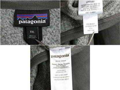 パタゴニア ベターセーター ベスト メンズ XXL 古着 18年製 Patagonia フリース セーター 前開き フルジップ 企業物 アウトドア 重ね着 灰