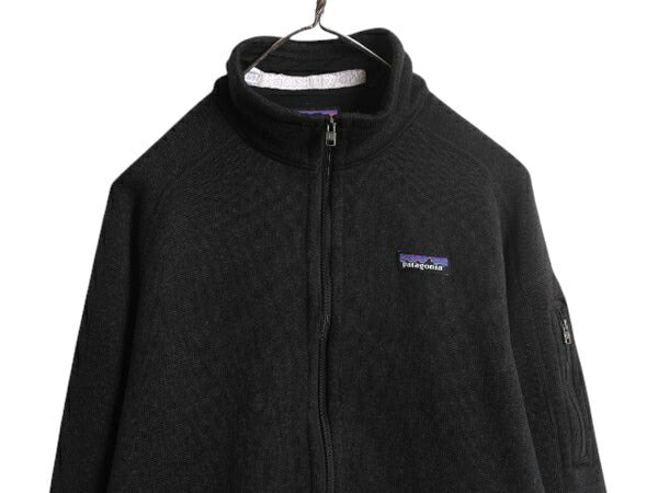 パタゴニア ベターセーター ジャケット レディース L 古着 18年製 Patagonia フリース セーター ブルゾン フルジップ アウトドア 企業物 黒