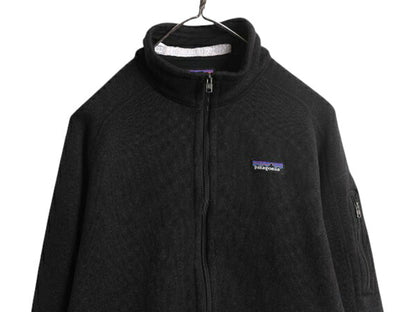 パタゴニア ベターセーター ジャケット レディース L 古着 18年製 Patagonia フリース セーター ブルゾン フルジップ アウトドア 企業物 黒