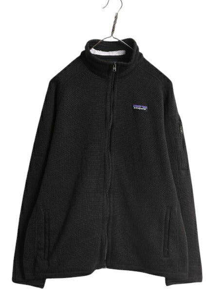パタゴニア ベターセーター ジャケット レディース L 古着 18年製 Patagonia フリース セーター ブルゾン フルジップ アウトドア 企業物 黒