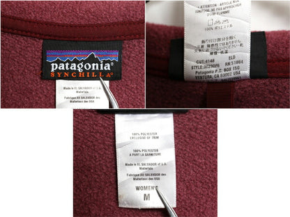00s USA製 パタゴニア エルキャップ ジャケット レディース М / 古着 06年製 オールド フリース PATAGONIA アウトドア フルジップ エンジ