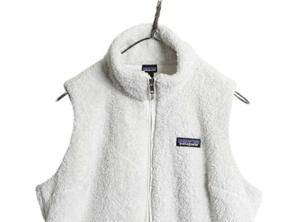 パタゴニア ロスガトス フリース ベスト レディース M 古着 19年製 Patagonia ハイ パイル ボア 重ね着 フルジップ アウトドア ハイネック