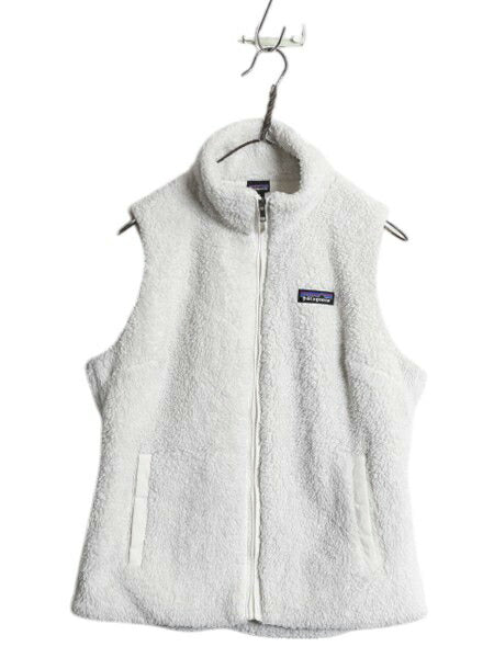 パタゴニア ロスガトス フリース ベスト レディース M 古着 19年製 Patagonia ハイ パイル ボア 重ね着 フルジップ アウトドア ハイネック