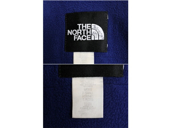 90s ノースフェイス デナリ ジャケット メンズ XS / 90年代 オールド The North Face DENALI アウトドア フリース ブルゾン ツートン 黒 青