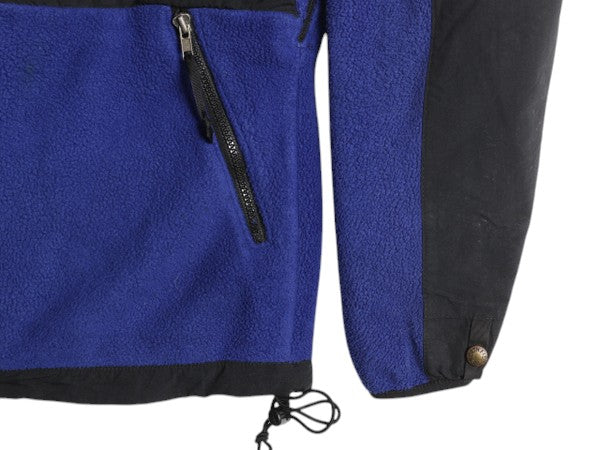 90s ノースフェイス デナリ ジャケット メンズ XS / 90年代 オールド The North Face DENALI アウトドア フリース ブルゾン ツートン 黒 青