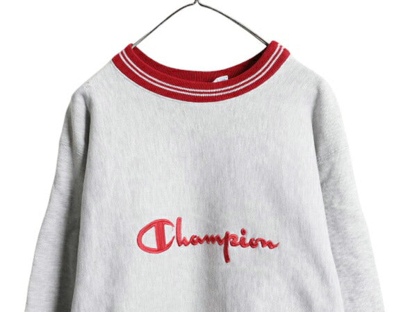 90s USA製 チャンピオン リバースウィーブ スウェット メンズ XL オールド Champion トレーナー 裏起毛 大きいサイズ スクリプト ロゴ刺繍