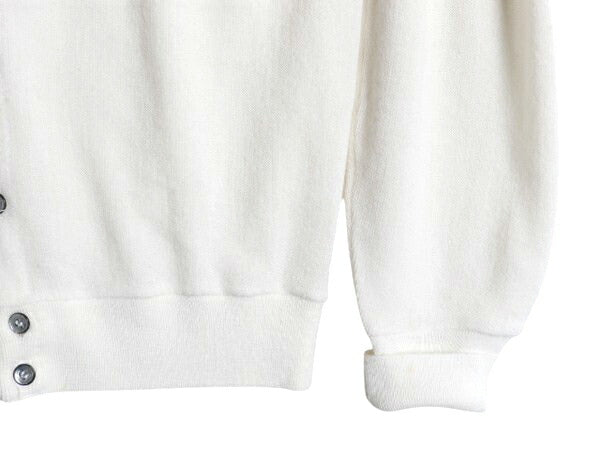 80s USA製 ラコステ アクリル ニット カーディガン メンズ レディース М / ヴィンテージ IZOD LACOSTE 羽織り 前開き セーター ホワイト
