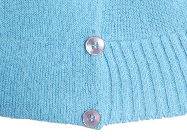 70s ラコステ アクリル ニット カーディガン 40 レディース М / 古着 70年代 ヴィンテージ Haymaker LACOSTE 羽織り 前開き セーター 薄青