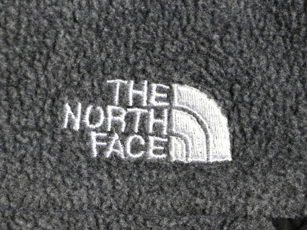 90s ノースフェイス フルジップ フリース ジャケット メンズ L オールド The North Face アウトドア ブルゾン ワンポイント 2トーン 灰 黒