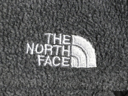 90s ノースフェイス フルジップ フリース ジャケット メンズ L オールド The North Face アウトドア ブルゾン ワンポイント 2トーン 灰 黒