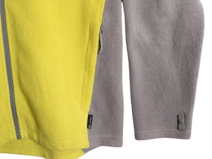US企画 ノースフェイス FLASHDRY フリース ジャケット メンズ L / 古着 The North Face ジャンパー ブルゾン アウトドア ツートン 黄 灰