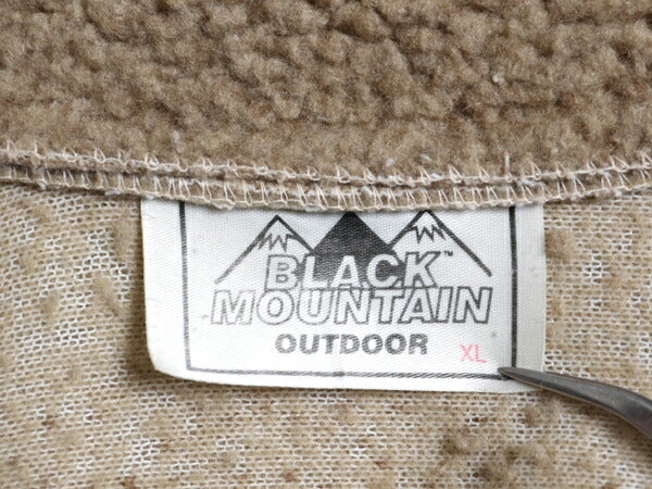 90s USA製 BLACK MOUNTAIN フルジップ パイル フリース ジャケット メンズ XL 古着 オールド 総柄 毛足 ボア ブルゾン 大きいサイズ