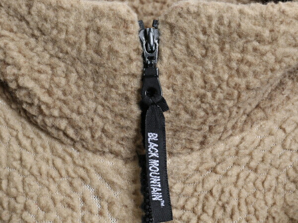 90s USA製 BLACK MOUNTAIN フルジップ パイル フリース ジャケット メンズ XL 古着 オールド 総柄 毛足 ボア ブルゾン 大きいサイズ