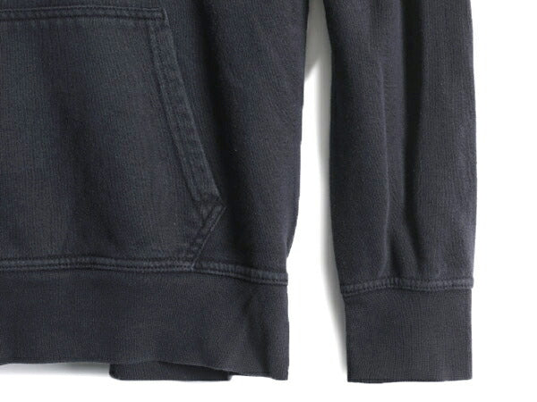 US企画 ノースフェイス スウェット フード パーカー メンズ S 古着 The North Face プルオーバー 裏起毛 ブラック アウトドア ロゴ刺繍 黒